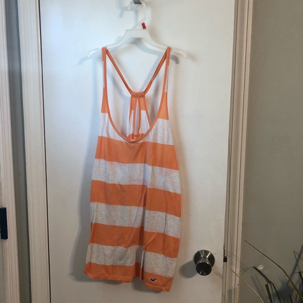 American Eagle orange striped tank